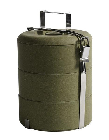 Bambus Lunch Box, Olive, Large - Nordal