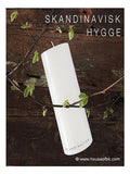 Bloklys med logo - hyggebox - SKANDINAVISK