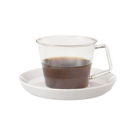 Cast coffee cup & saucer - Kinto