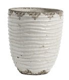 Good Mood keramik potte, Turkis og Hvid - Nordal