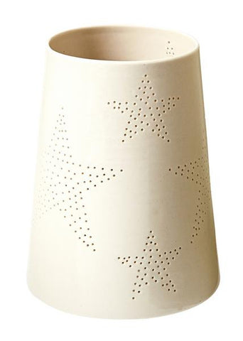 Keramik stage - Hvid m/stjerne (Large - H145 mm) - Oi Soi Oi